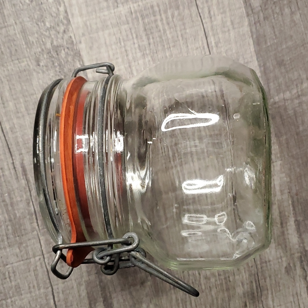 Jam glass container